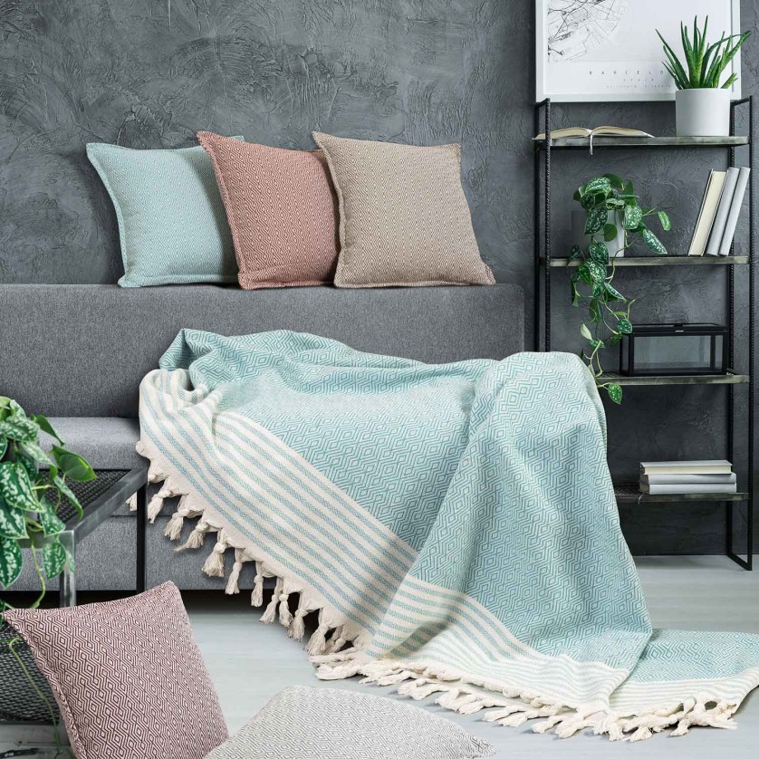 Διακοσμητικό Μαξιλάρι TENT TURQUOISE Διακοσμητική μαξιλαροθήκη: 45 x 45 εκ. Διακοσμητικό Μαξιλάρι TENT TURQUOISE Διακοσμητική μαξιλαροθήκη: 45 x 45 εκ.