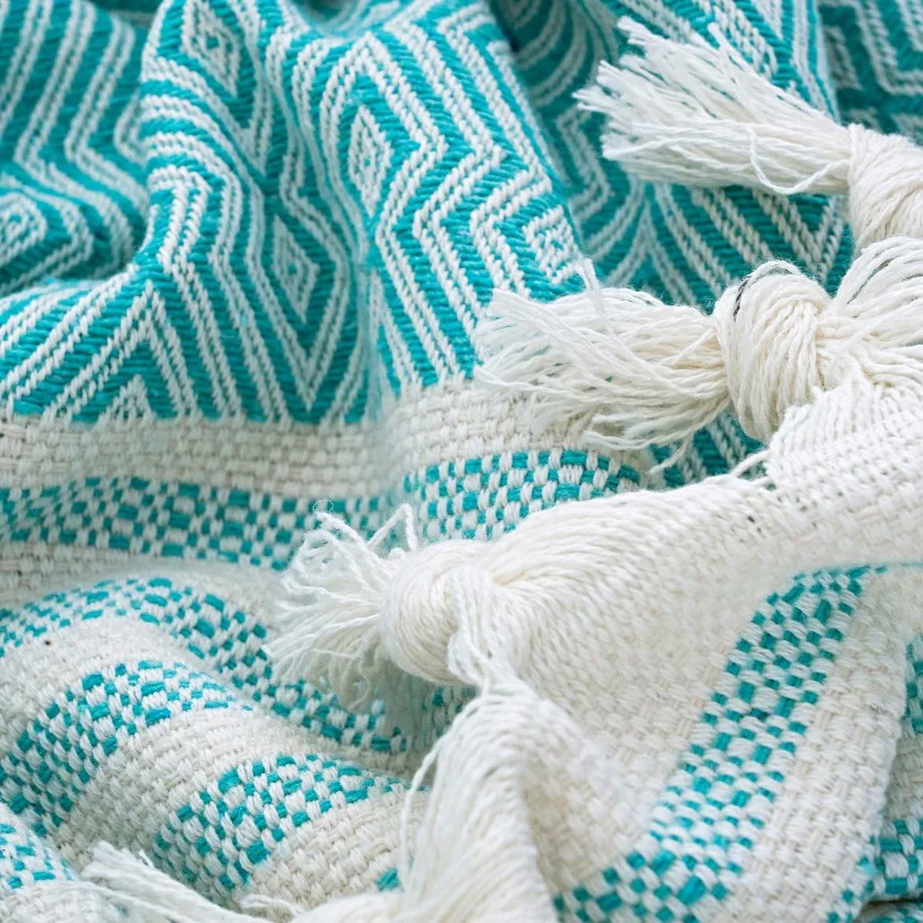 Ριχτάρι TENT TURQUOISE Ριχτάρι τριθέσιου καναπέ: 170 x 300 εκ.