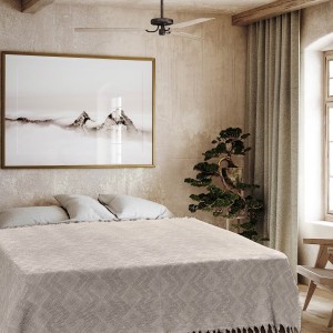 img-Κουβέρτα Πικέ Ζακάρ TIFOON BEIGE Κουβέρτα Πικέ Ζακάρ: 220 x 240 εκ.