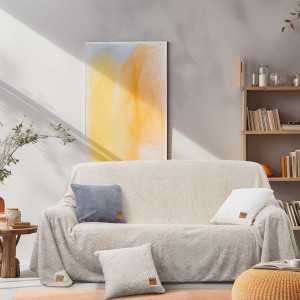 img-Ριχτάρι TRACE BEIGE Ριχτάρι διθέσιου καναπέ: 180 x 250 εκ.
