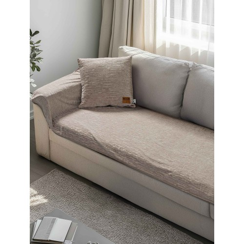 img-Μεμονωμένο ανάγλυφο κάλυμμα VERITAS BEIGE Μεμονωμένο ανάγλυφο κάλυμμα για καναπέ γωνία  250 x 90 εκ.