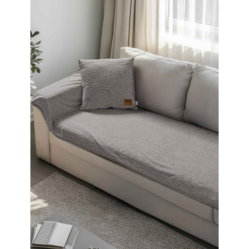 img-Μεμονωμένο ανάγλυφο κάλυμμα VERITAS GREY Μεμονωμένο αναγλυφο κάλυμμα για τριθέσιο καναπέ  180 x 90 εκ.