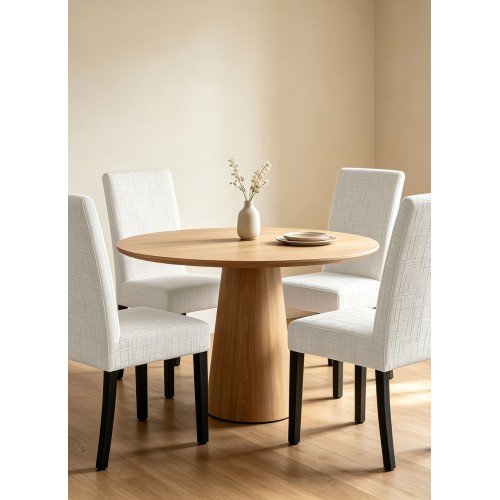 img-Ελαστικά καλύμματα τραπεζαρίας VEYRA BEIGE Σετ ελαστικά καλύμματα τραπεζαρίας έξι τεμαχίων