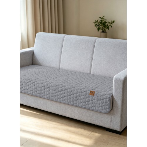 img-Μεμονωμένο γούνινo κάλύμμα VIRELLO GREY Μεμονωμένο γούνινο κάλυμμα για διθέσιο καναπέ  120 x 75 εκ.