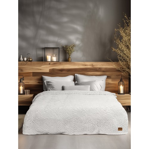 img-Κουβέρτα γούνινη ZANORIA WHITE Κουβέρτα μονή: 160 x 220 εκ.