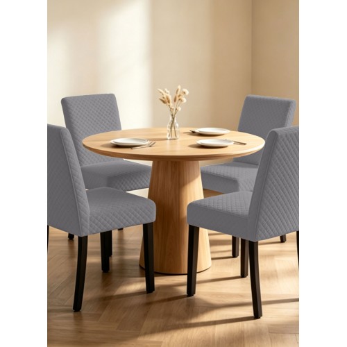 img-Ελαστικά καλύμματα τραπεζαρίας ZENTRA GREY Σετ ελαστικά καλύμματα τραπεζαρίας έξι τεμαχίων