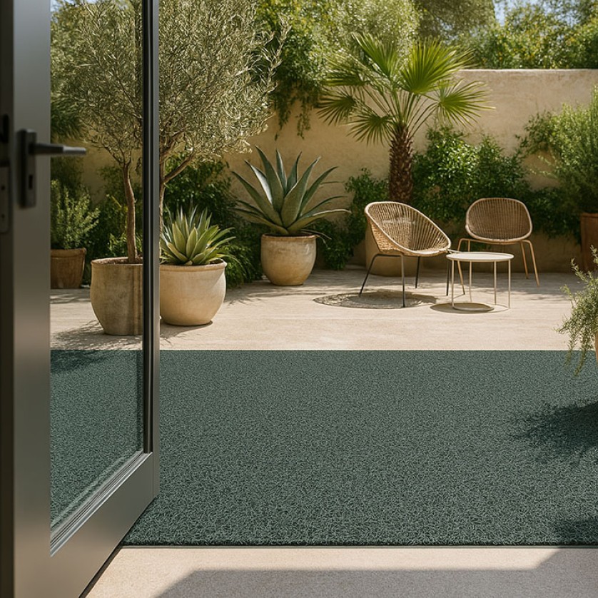 ΠΛΑΣΤΙΚΟ ΔΑΠΕΔΟ SPAGHETTI 12mm DARK GREEN 1.22M NewPlan