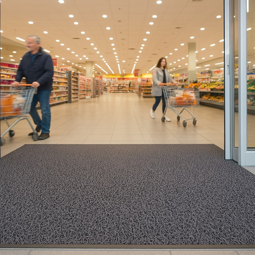 ΠΛΑΣΤΙΚΟ ΔΑΠΕΔΟ SPAGHETTI 12mm DARK GREY 1.22M NewPlan
