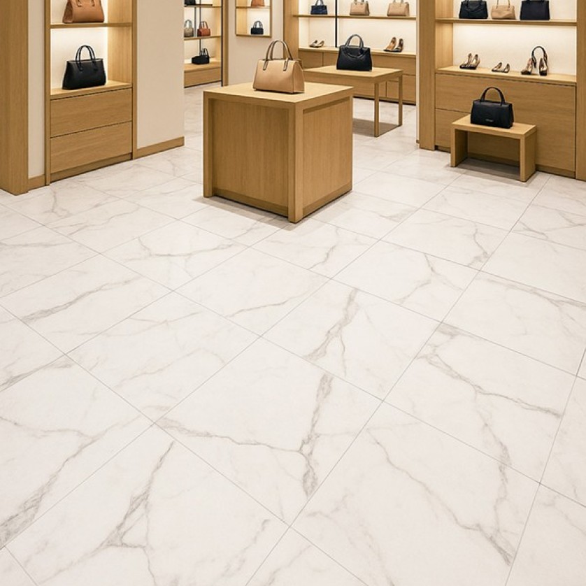 BASIC LVT ΒΙΝΥΛΙΚΟ ΠΛΑΚΑΚΙ 2mm CALACATTA MARBLE 38567 NewPlan