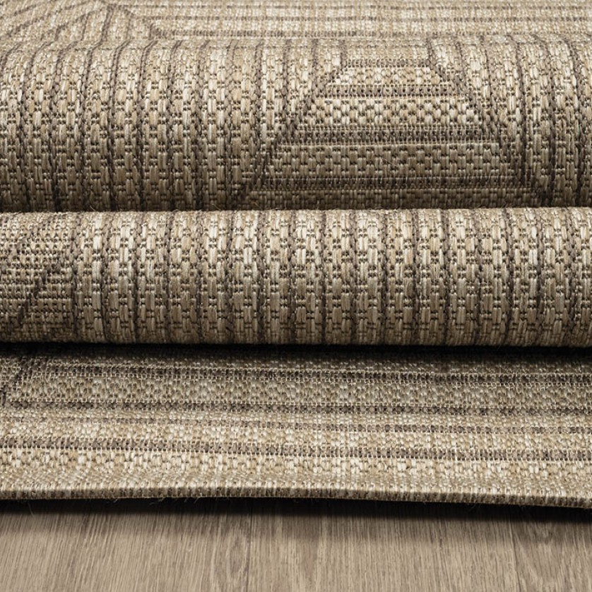 ΧΑΛΙ ETHNIK  2011C BROWN/CARAMEL BEIGE - 070X140  NewPlan