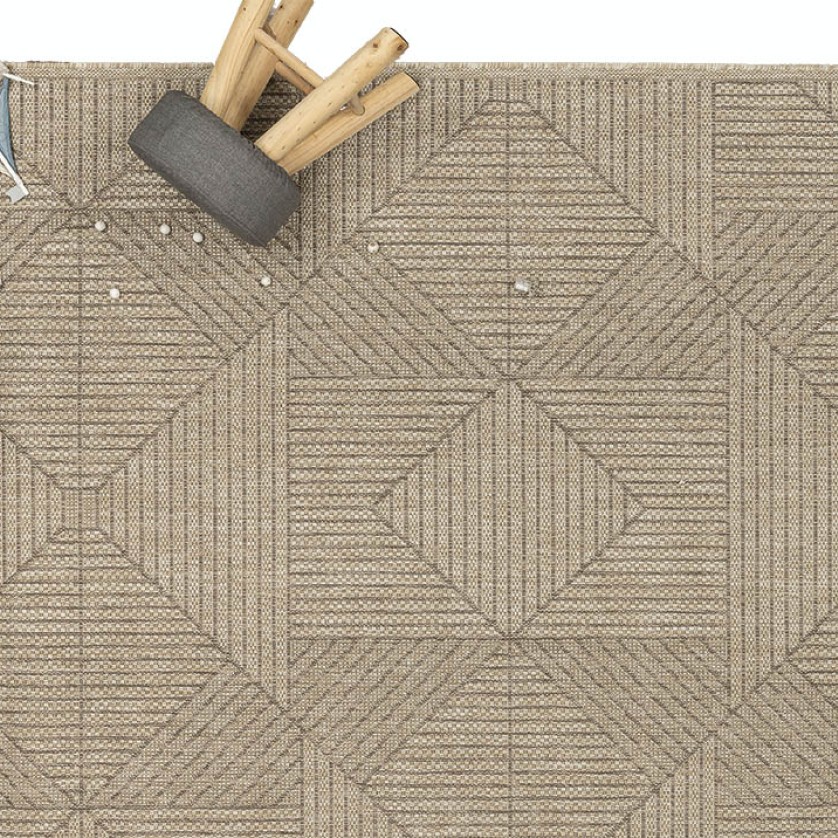 ΧΑΛΙ ETHNIK  2011C BROWN/CARAMEL BEIGE - 070X140  NewPlan