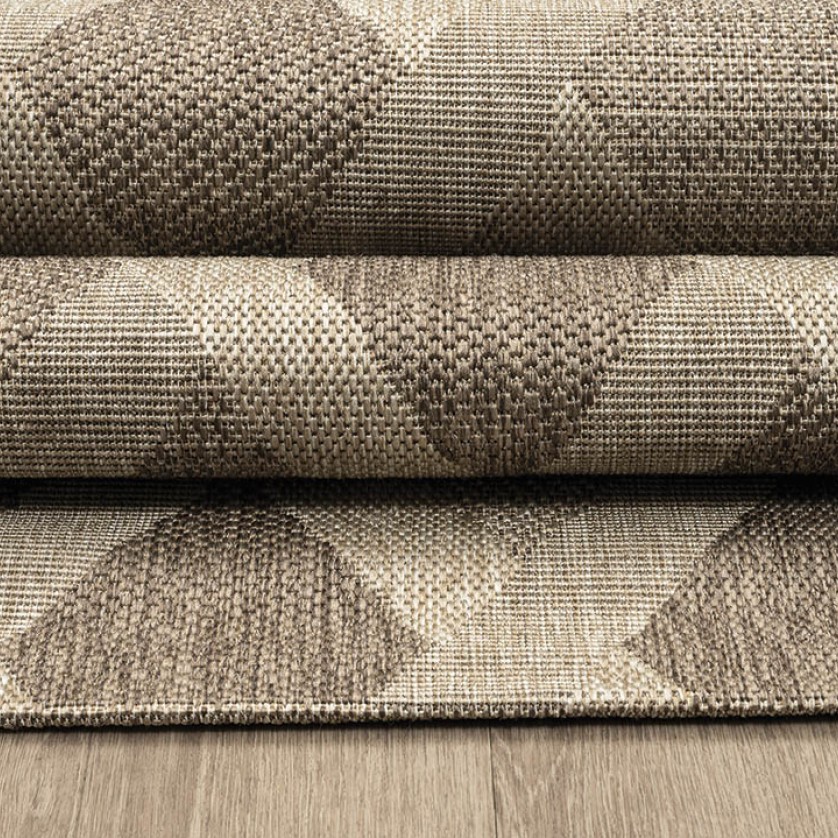 ΧΑΛΙ ETHNIK  203729C BROWN/CARAMEL BEIGE - 200X285  NewPlan