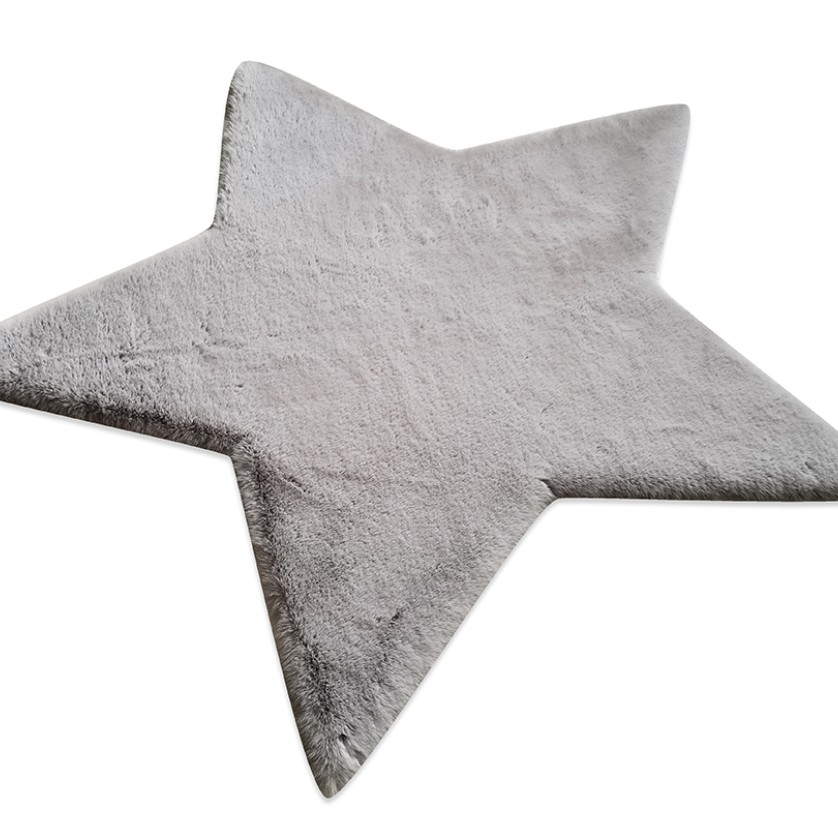 ΧΑΛΙ PUFFY FC6 LIGHT GREY STAR ANTISLIP - 160X160  NewPlan