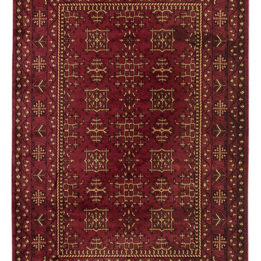 ΧΑΛΙ PERSIA   315 BURGUNDY ΜΕ ΚΡΟΣΣΙ - SET067(2x140,1x200)  NewPlan