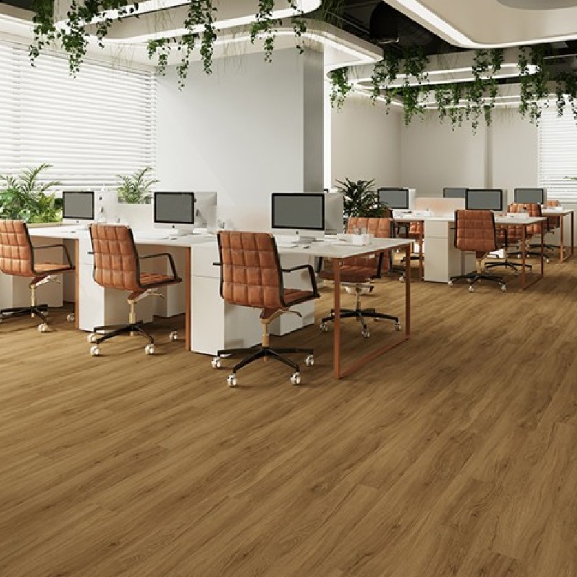 BASIC LVT ΒΙΝΥΛΙΚΗ ΛΩΡΙΔΑ 2mm BROWN OAK 8852 NewPlan