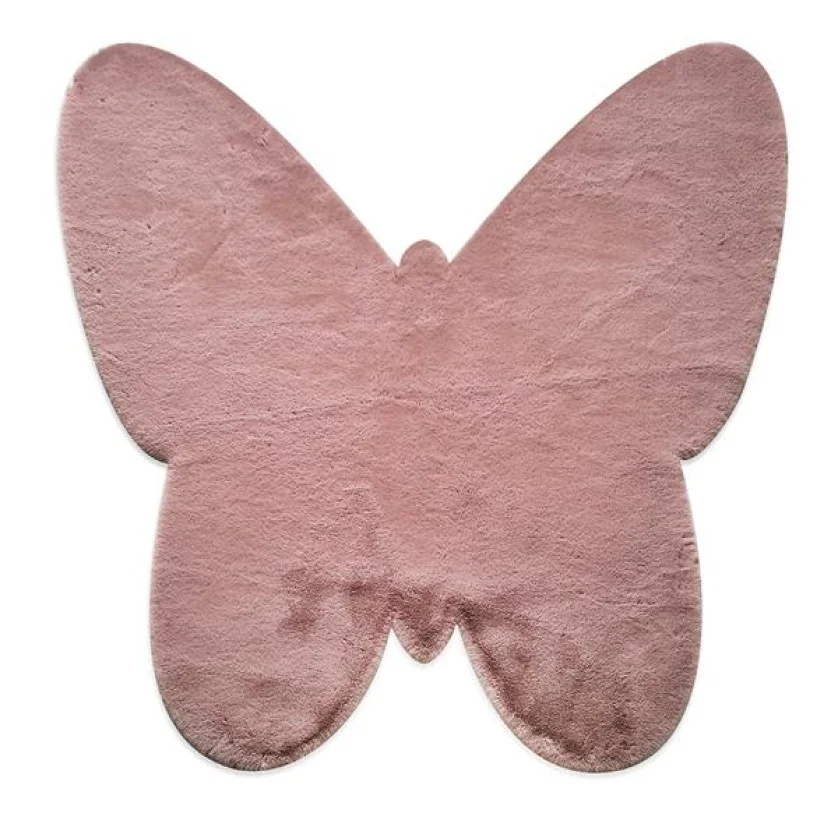 ΧΑΛΙ PUFFY JM7 DARK PINK BUTTERFLY ANTISLIP - 120X120B NewPlan ΧΑΛΙ PUFFY JM7 DARK PINK BUTTERFLY ANTISLIP - 120X120B NewPlan