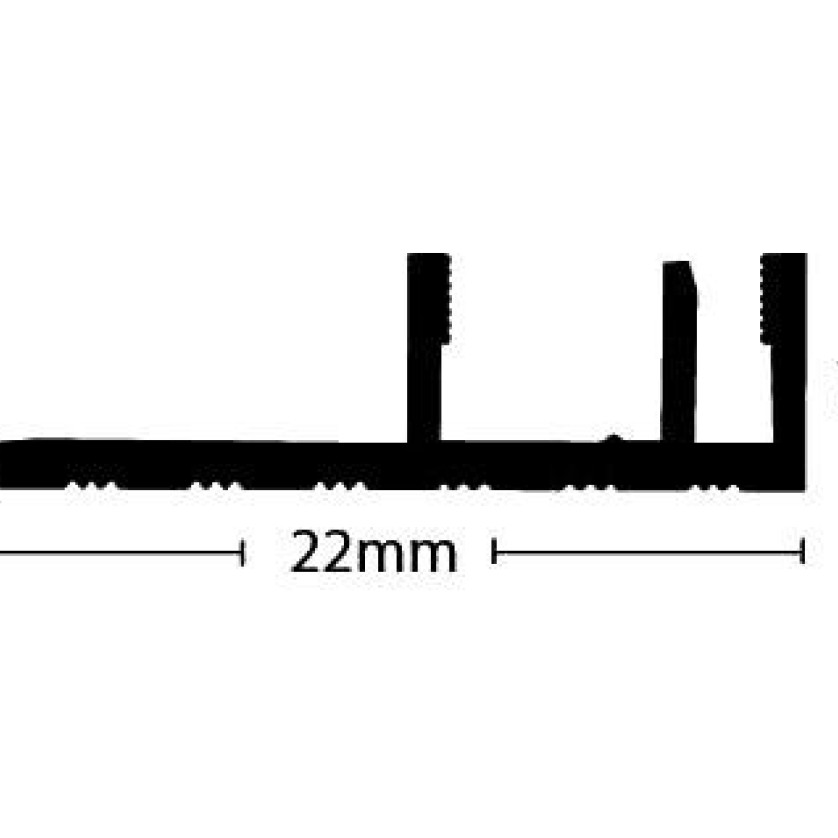 ΠΡΟΦΙΛ LAMINATE  ΒΑΣΗ   22X7X2750mm NewPlan