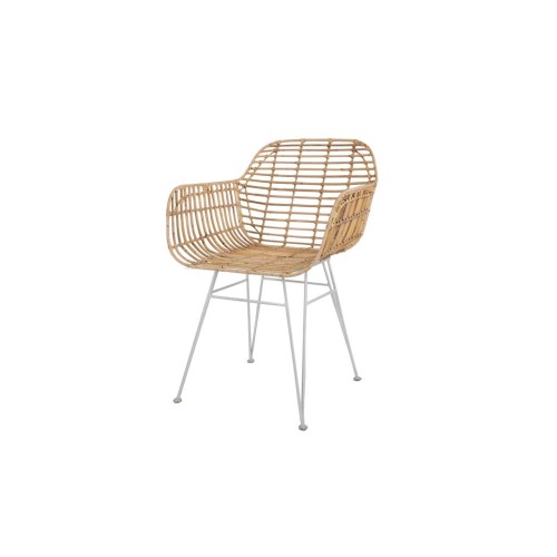 img-Καρέκλα Τραπεζαρίας με μπράτσα Marea White legs (57x60x82) Soulworks 0300088