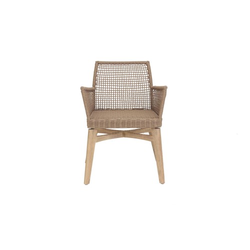 img-Καρέκλα Τραπεζαρίας με μπράτσα Thin Air Low Back Latte (61x59x79) Soulworks 0370070