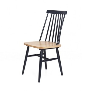 img-Καρέκλα Τραπεζαρίας Kristie Natural/Navy Blue (42x52x87) Soulworks 0600005