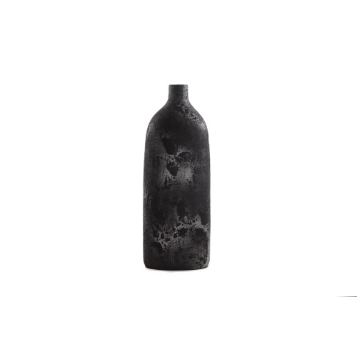 img-Κεραμικό Διακοσμητικό βάζο Siso Oki Black Spot Silver Large (26x18x70) Soulworks 0630018