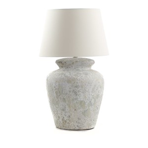 img-Κεραμικό Επιτραπέζιο Φωτιστικό Zimp White Classic (35x35x40) Soulworks 0630003