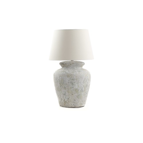 img-Κεραμικό Επιτραπέζιο Φωτιστικό Zimp White Classic (35x35x40) Soulworks 0630003