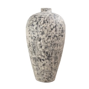 img-Διακοσμητικό Βάζο Zam Pit Cream (70x70x130) GRC Soulworks 0630008