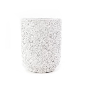 img-Διακοσμητικό βάζο Siso Gel Coral White (35x35x45) GRC Soulworks 0630016