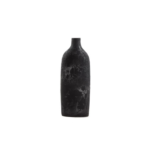 img-Κεραμικό Διακοσμητικό βάζο Siso Oki Black Spot Silver Medium (18x13x50) Soulworks 0630019