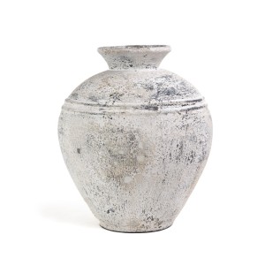 img-Διακοσμητικό βάζο Bianca Boho White Large (45x45x50) GRC Soulworks 0630033