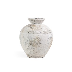img-Διακοσμητικό βάζο Bianca Boho White Medium (35x35x40) GRC Soulworks 0630034