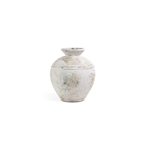img-Διακοσμητικό βάζο Bianca Boho White Medium (35x35x40) GRC Soulworks 0630034