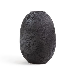 img-Κεραμικό Διακοσμητικό Βάζο Siso Nic Black Spot Gray Large (27x27x40) Soulworks 0630058