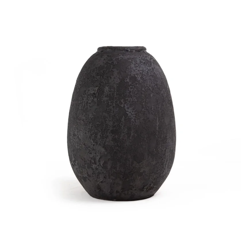 Κεραμικό Διακοσμητικό Βάζο Siso Nic Black Spot Gray Medium (24x24x36) Soulworks 0630059 Κεραμικό Διακοσμητικό Βάζο Siso Nic Black Spot Gray Medium (24x24x36) Soulworks 0630059