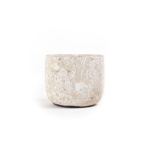 img-Κεραμικό Κηροπήγιο Mingi White Classic Medium (13x13x12) Soulworks 0630064