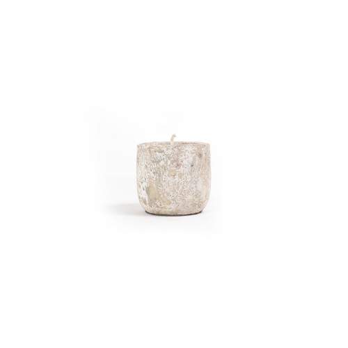 img-Κεραμικό Κηροπήγιο Mingi White Classic Small (11x11x10) Soulworks 0630065