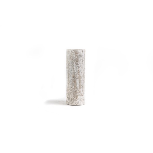 img-Κεραμικό Κηροπήγιο Slind White Classic Large (11x11x30) Soulworks 0630066