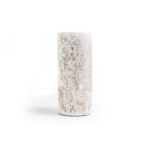 img-Κεραμικό Κηροπήγιο Slind White Classic Medium (11x11x25) Soulworks 0630067