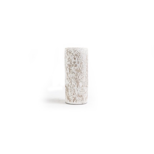 img-Κεραμικό Κηροπήγιο Slind White Classic Medium (11x11x25) Soulworks 0630067