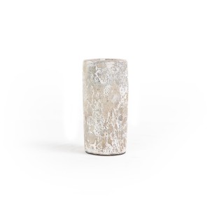 img-Κεραμικό Κηροπήγιο Slind White Classic Small (11x11x20) Soulworks 0630068