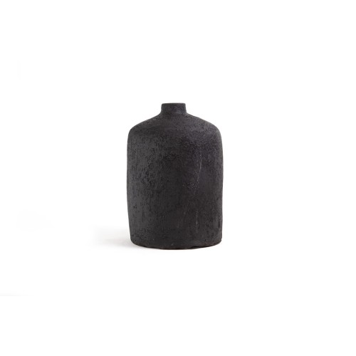img-Κεραμικό Διακοσμητικό βάζο Siso Ban Black Spot Gray Medium (20x20x32) Soulworks 0630073