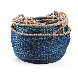 img-Σετ 5 Καλάθια Blue (40x40x22)+(35x35x20)+(30x30x18)+(25x25x16)+(20x20x14) Soulworks 0680002