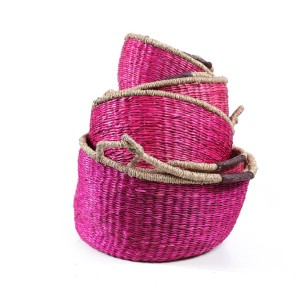 img-Σετ 5 Καλάθια Pink (40x40x22)+(35x35x20)+(30x30x18)+(25x25x16)+(20x20x14) Soulworks 0680004