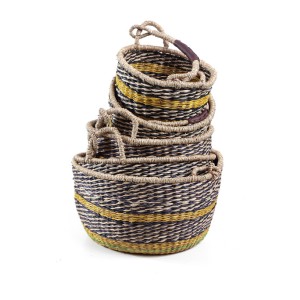 img-Σετ 5 Καλάθια Brandy (40x40x22)+(35x35x20)+(30x30x18)+(25x25x16)+(20x20x14) Soulworks 0680008