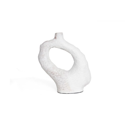 img-Διακοσμητικό Βάζο Damon White (25.5x9x31) Soulworks 0750001