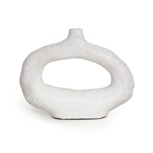 img-Διακοσμητικό Βάζο Minta White (34x7.5x26.5) Soulworks 0750002