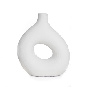 img-Διακοσμητικό Βάζο Origen White (30x11x33) Soulworks 0750008