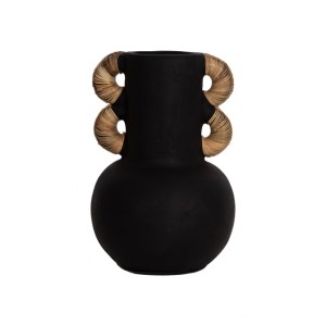 img-Διακοσμητικό Βάζο Kore Black (30x43) Soulworks 0750016