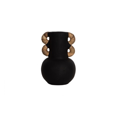 img-Διακοσμητικό Βάζο Kore Black (30x43) Soulworks 0750016